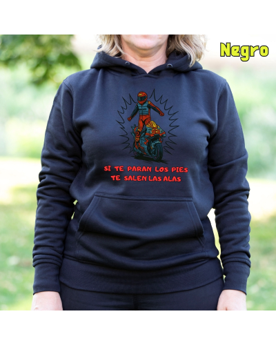 Sudadera mujer con capucha - ALAS