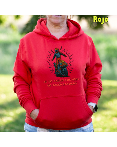 Sudadera mujer con capucha - ALAS