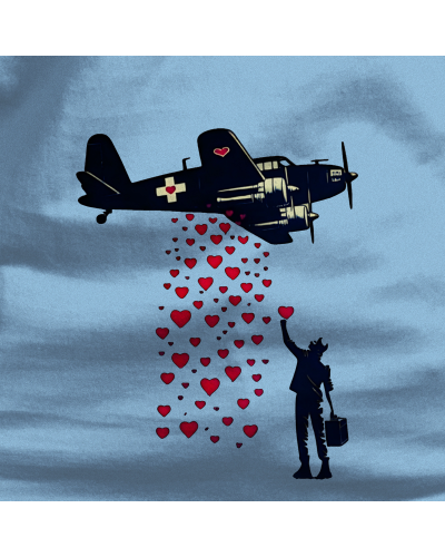 Camiseta Hombre Manga Corta - Bombardeo De Corazones