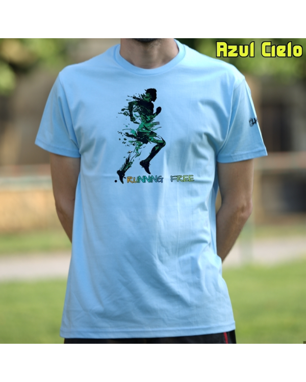 Camiseta hombre Running Free - manga corta