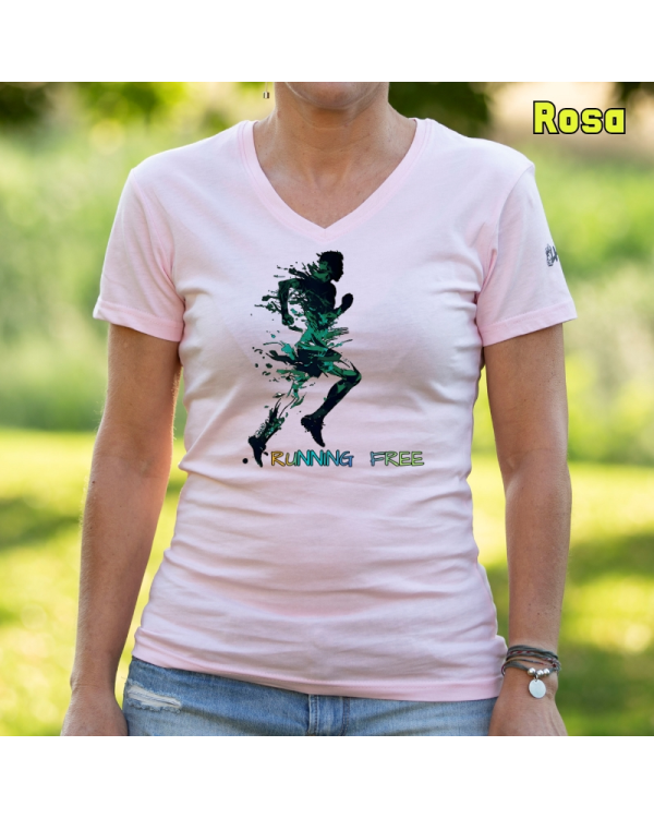 Camiseta Mujer Manga Corta - Running Free