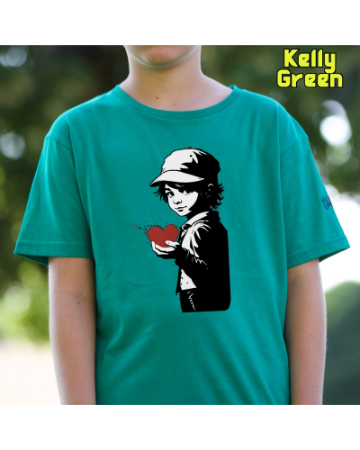 Camiseta niño Corazón En La Mano - manga corta