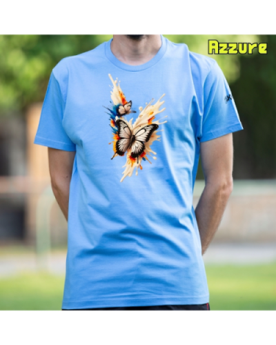 Camiseta Hombre Manga Corta-Mariposas Azzure