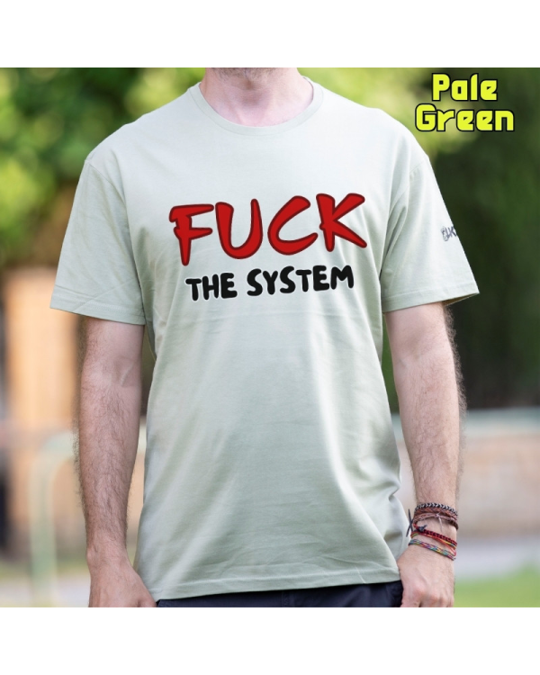 Camiseta hombre FUCK THE SYSTEM - manga corta