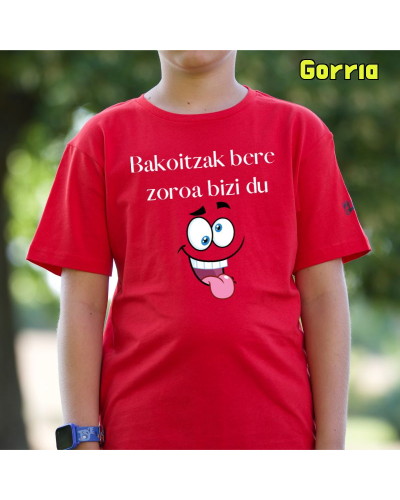 Haur Kamiseta - Bakoitzak Bere Zoroz Bizi Du
