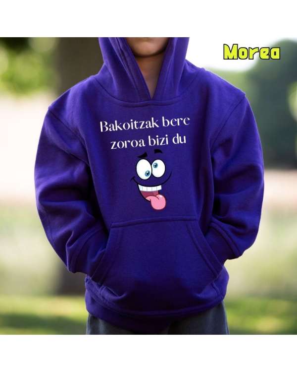 Haurren jertsea kaputxarekin - Bakoitzak Bere Zoroz Bizi Du