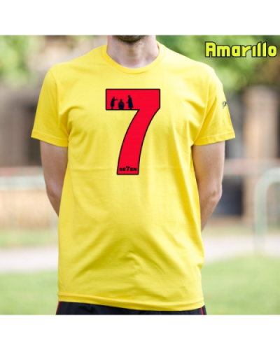 Camiseta Hombre Manga Corta-Seven Amarillo
