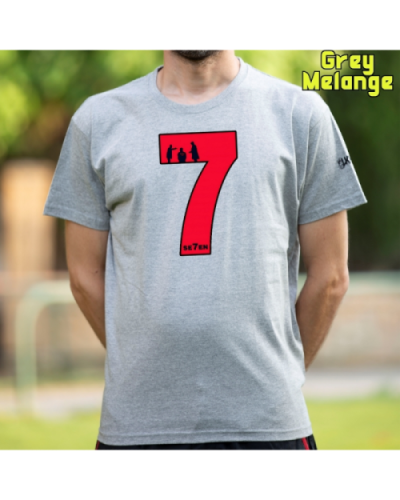 Camiseta Hombre Manga Corta-Seven GreyMelange