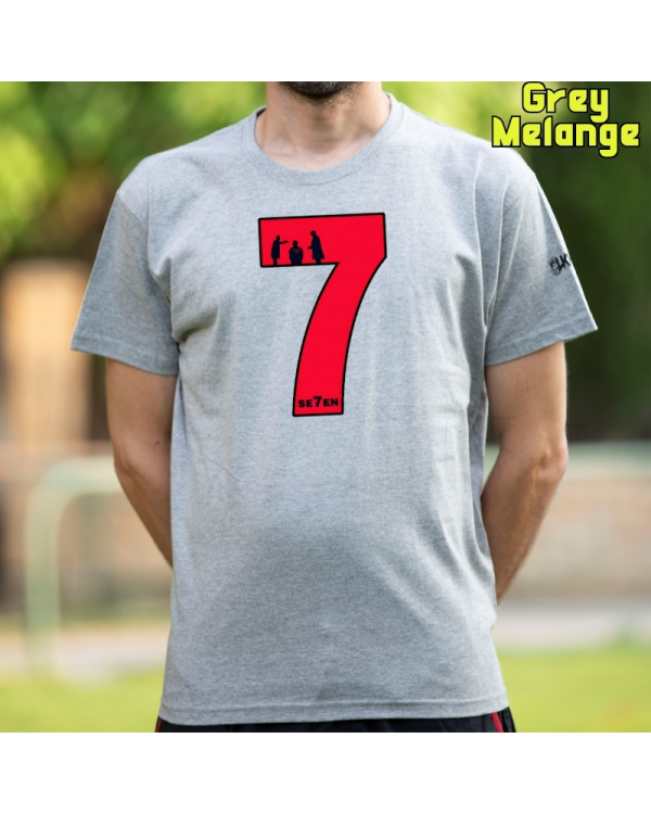 Camiseta Hombre Manga Corta-Seven GreyMelange