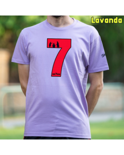 Camiseta Hombre Manga Corta-Seven Lavanda