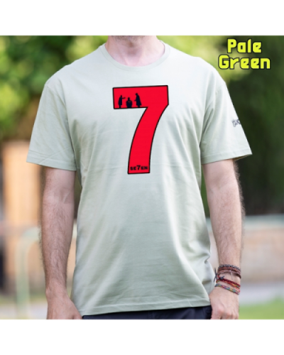 Camiseta Hombre Manga Corta-Seven PaleGreen