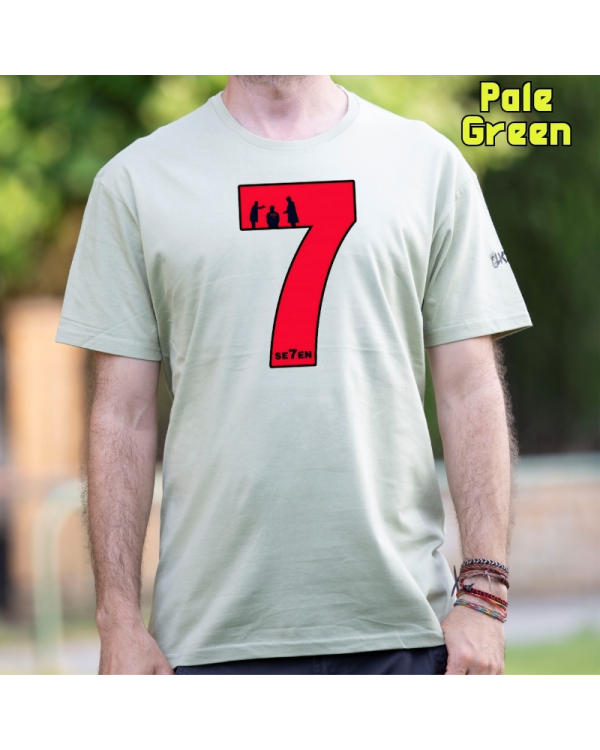 Camiseta Hombre Manga Corta-Seven PaleGreen