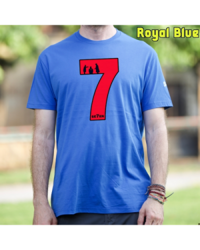 Camiseta Hombre Manga Corta-Seven RoyalBlue