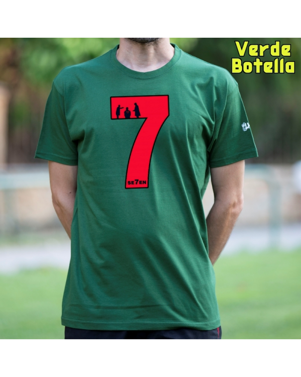Camiseta Hombre Manga Corta-Seven VerdeBotella