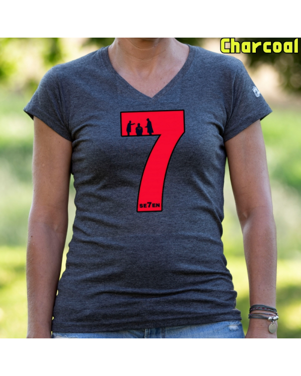 Camiseta Mujer Manga Corta-Seven Charcoal