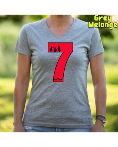 Camiseta Mujer Manga Corta-Seven GreyMelange