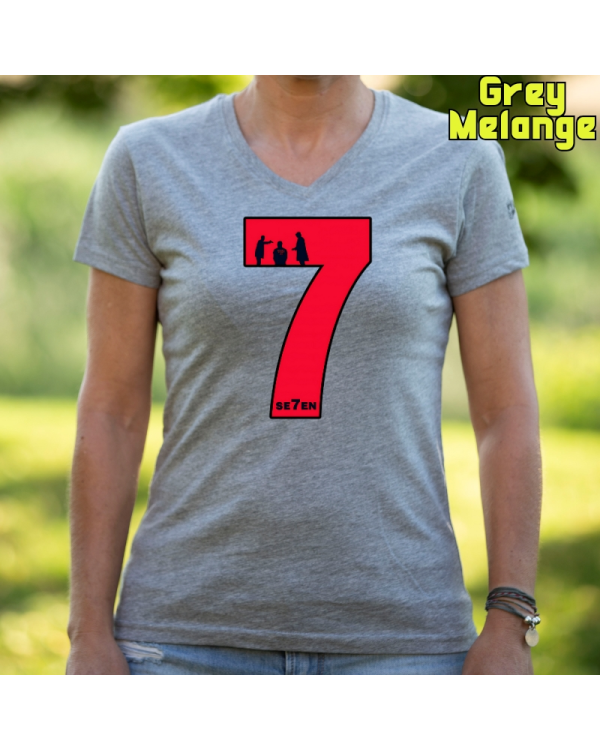 Camiseta Mujer Manga Corta-Seven GreyMelange