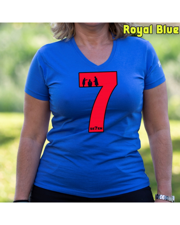 Camiseta Mujer Manga Corta-Seven RoyalBlue