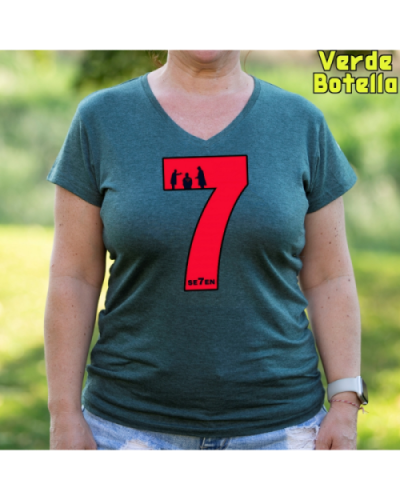 Camiseta Mujer Manga Corta-Seven VerdeBotella