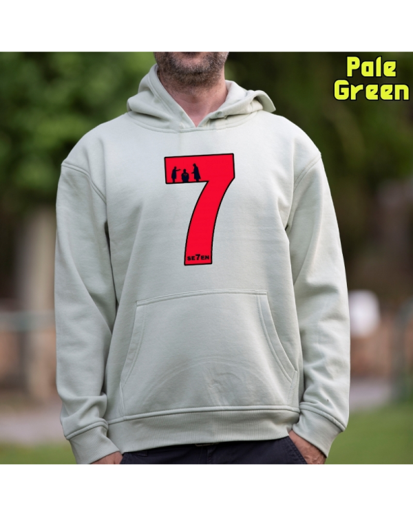 Sudadera Hombre Capucha-Seven PaleGreen Sudadera Hombre Capucha-Seven PaleGreen