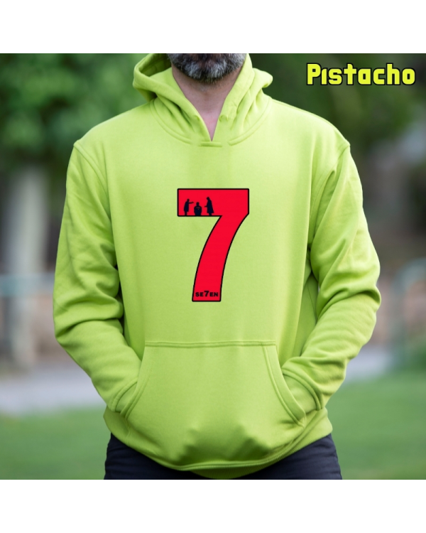 Sudadera Hombre Capucha-Seven Pistacho