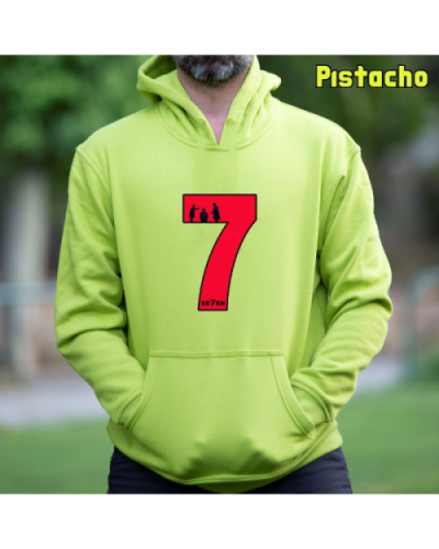 Sudadera Hombre Capucha-Seven Pistacho