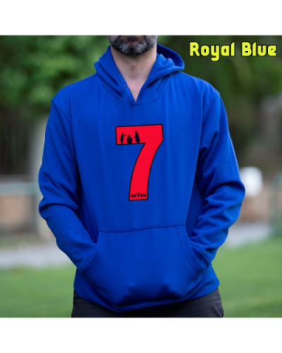 Sudadera Hombre Capucha-Seven RoyalBlue Sudadera Hombre Capucha-Seven RoyalBlue