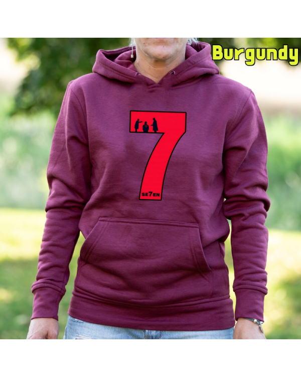 Sudadera Mujer Capucha-Seven Burgundy