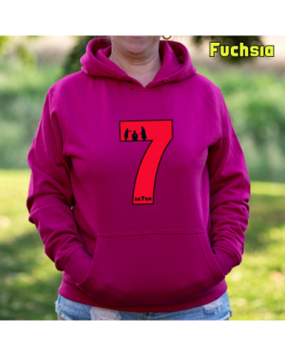 Sudadera Mujer Capucha-Seven Fuchsia