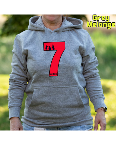 Sudadera Mujer Capucha-Seven Negro