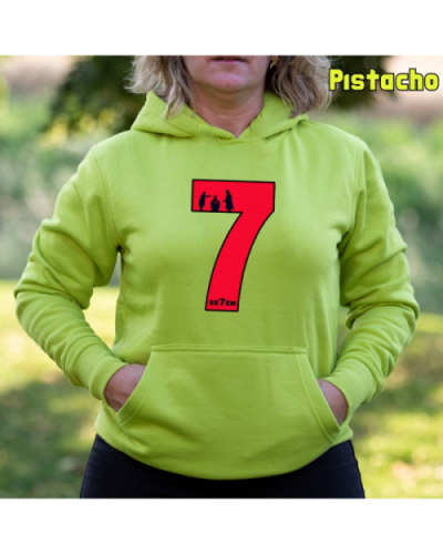 Sudadera Mujer Capucha-Seven Pistacho