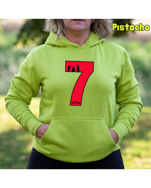 Sudadera Mujer Capucha-Seven Pistacho