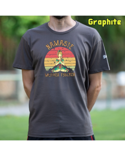 Camiseta Hombre Manga Corta-Namaste Graphite