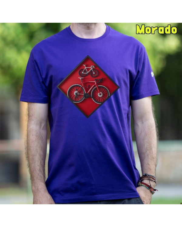 Camiseta hombre Cuadro Ciclista - manga corta