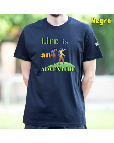 Camiseta Hombre Manga Corta - LIFE IS