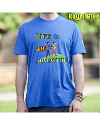 Camiseta Hombre Manga Corta - LIFE IS