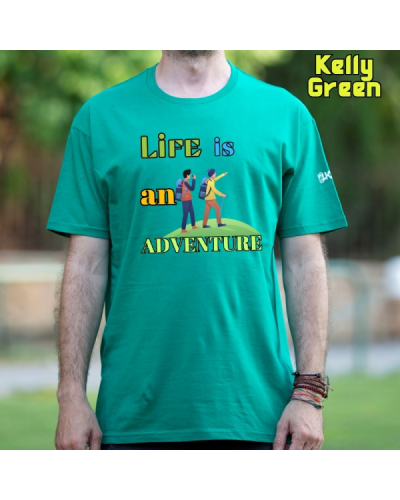 Camiseta Hombre Manga Corta - LIFE IS