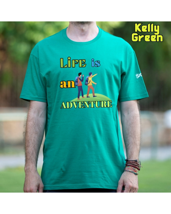 Camiseta Hombre Manga Corta - Life Is