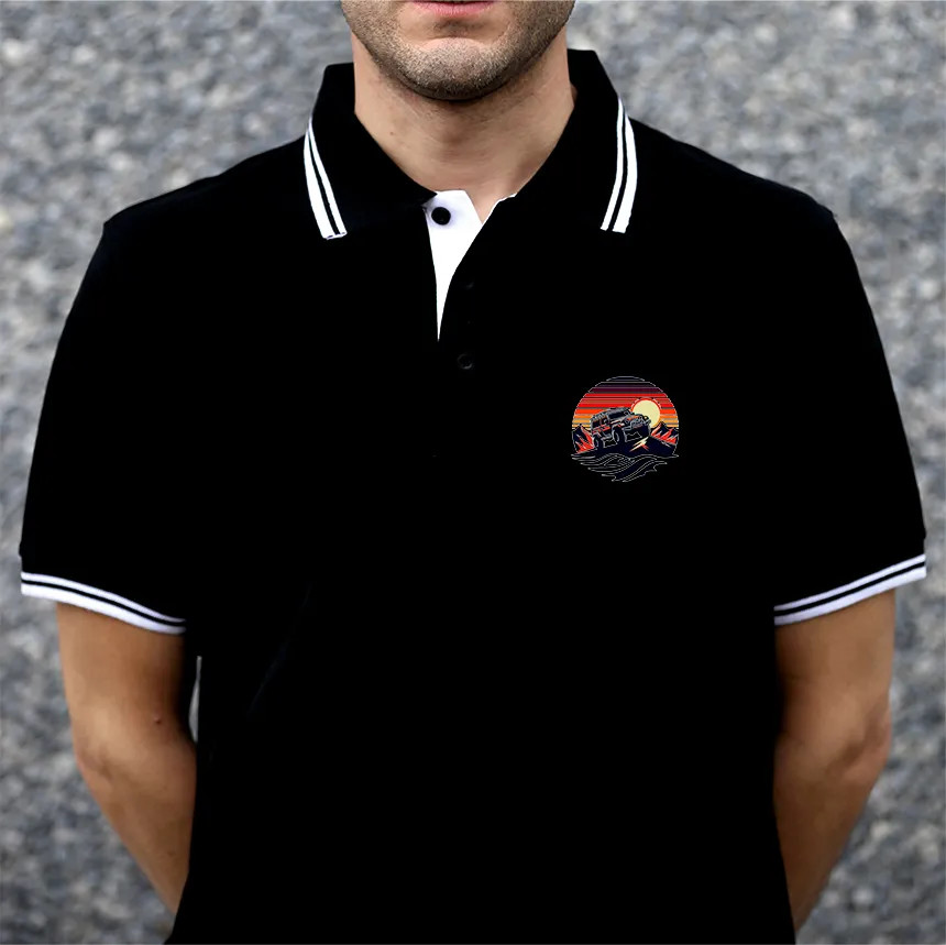 Polo Bicolor -Atardecer 4x4