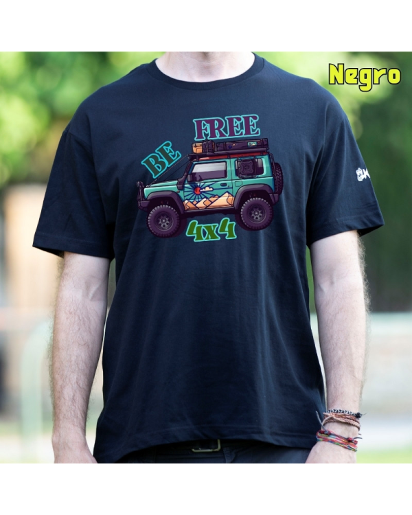Camiseta Hombre Manga Corta - Be Free 4X4