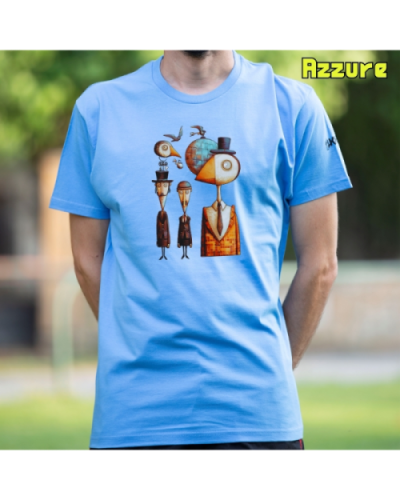 Camiseta Hombre Manga Corta-Pajaritos Azzure