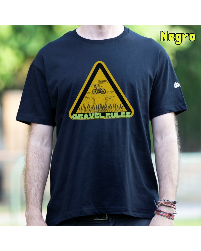 Camiseta Hombre Manga Corta - Gravel Rules