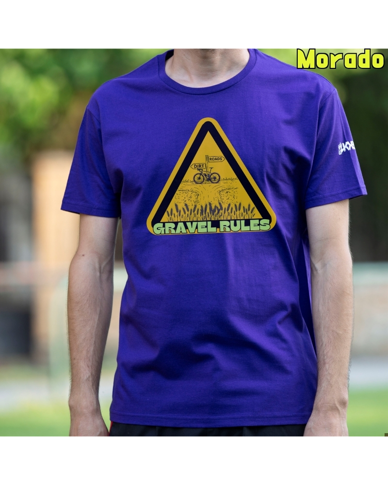 Camiseta Hombre Manga Corta - Gravel Rules