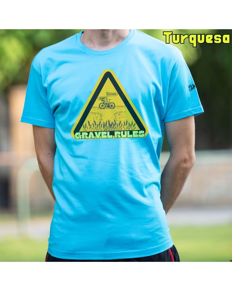 Camiseta Hombre Manga Corta - Gravel Rules