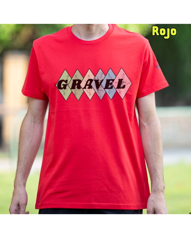 Camiseta Hombre Manga Corta - Gravel Rombos