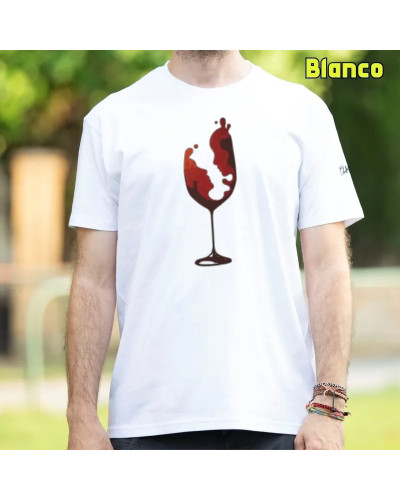 Camiseta Hombre Manga Corta - Copa De Vino