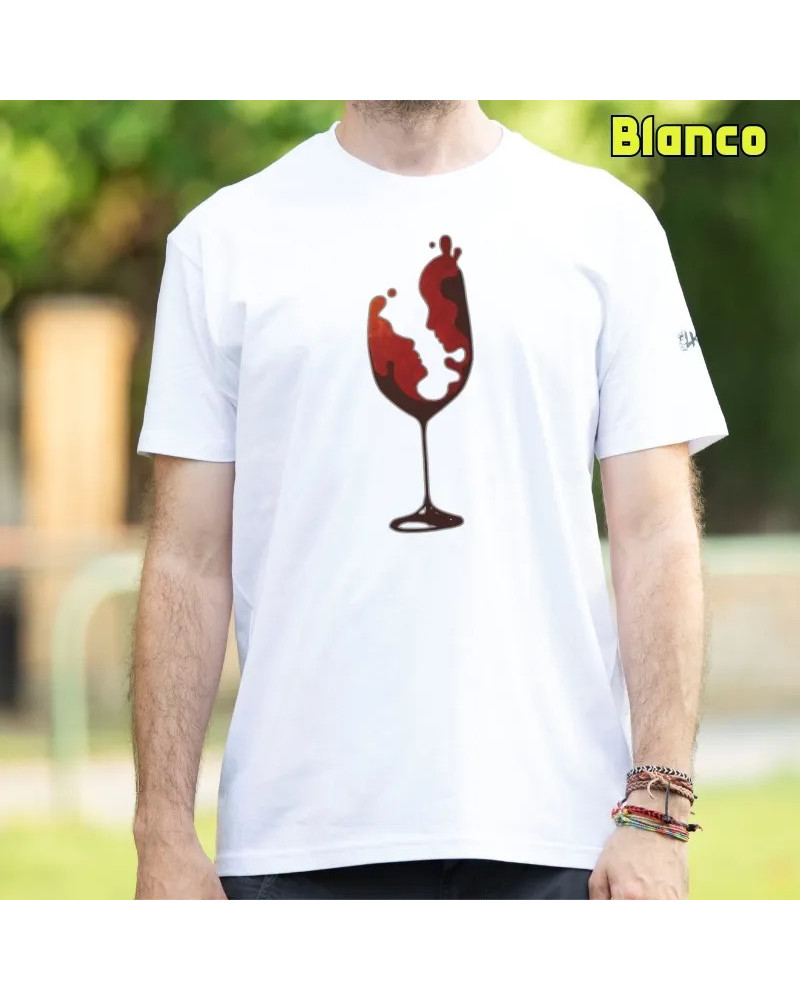 Camiseta Hombre Manga Corta - Copa De Vino