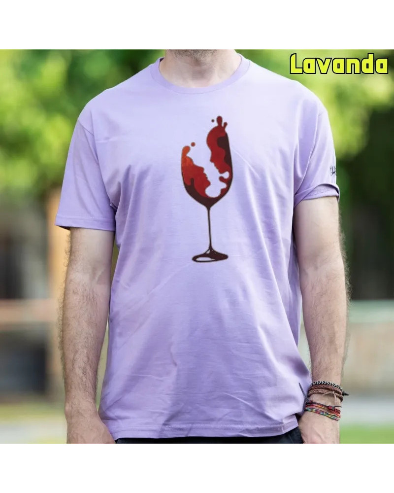 Camiseta Hombre Manga Corta - Copa De Vino