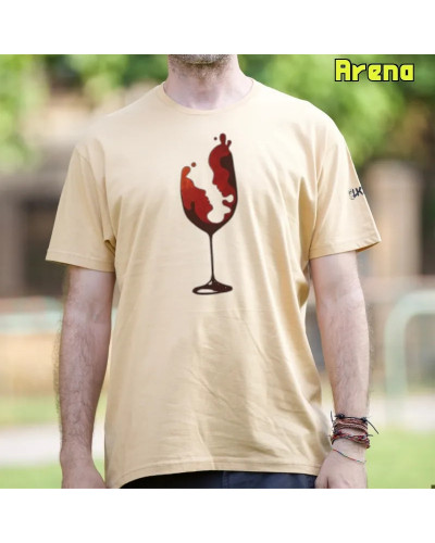 Camiseta Hombre Manga Corta - COPA VINO