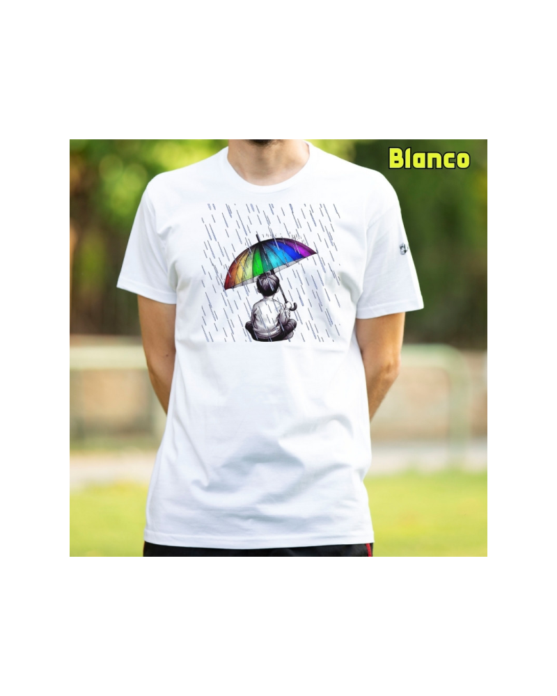 Camiseta Hombre Manga Corta - Bajo La Lluvia